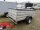 B-Ware I Böckmann 750 KG Alu Anhänger 250x130 mit Aufsatz Flachplane und Bügeln