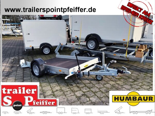 HUMBAUR HKT 132515 S I 250 x 156 I 1350 KG I Absenkanhänger mit Hydraulik