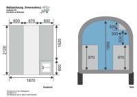 ABVERKAUF I TPV FOODTRAILER - 1300 kg - Verkaufsklappe - Elektrik - Wasserversorgung - Tresen - uvm.