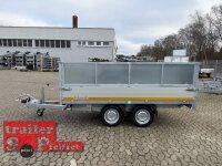 EDUARD 3116 -GD- Heckkipper, Bordwände 30cm -2700kg- E & H-Pumpe - Lfh: 72cm -185/70R13 mit Stahl Kastenaufsatz