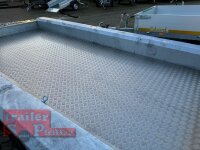 Aussteller I Vlemmix MT-4018-3500 - I - Schwanenhals - Höhenverstellung Deichsel DIN Öse - ALU Boden - Maschinentransporter - Baggeranhänger 400 x 180 - 3500 kg - 3 Achser