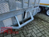REDUZIERT I Vlemmix MT-4018-3500 - I - Schwanenhals - Höhenverstellung Deichsel DIN Öse - ALU Boden - Maschinentransporter - Baggeranhänger 400 x 180 - 3500 kg - 3 Achser