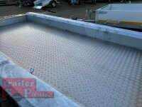 REDUZIERT I Vlemmix MT-4018-3500 - I - Schwanenhals - Höhenverstellung Deichsel DIN Öse - ALU Boden - Maschinentransporter - Baggeranhänger 400 x 180 - 3500 kg - 3 Achser