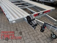 Lorries PLI35-6021 - 3500 kg 6m kippbarer leichter Autotransporter mit ALU Standschienen - rampenlos - TRIDEM
