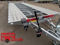 Lorries PLI30-5521 - 3000 kg 5,5m kippbarer leichter Autotransporter mit  ALU Standschienen mit Hydraulik