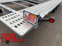 Lorries PLI30-5521 - 3000 kg 5,5m kippbarer leichter Autotransporter mit  ALU Standschienen mit Hydraulik