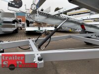 Lorries PLI30-5521 - 3000 kg 5,5m kippbarer leichter Autotransporter mit geschlossenem ALU Boden und ALU Standschienen mit Hydraulik