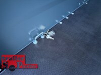 TPV KT-EB3 Offroad Plus (mit Bordwanderhöhung)  ANTHRAZIT - Koffer -  Deckelanhänger - gebremst mit verstärkter Dachreling für Dachzelte