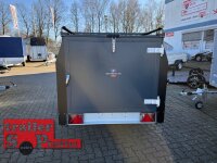 TPV KT-EB3 Offroad Plus (mit Bordwanderhöhung)  ANTHRAZIT - Koffer -  Deckelanhänger - gebremst mit verstärkter Dachreling für Dachzelte