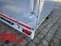 EDUARD 6022 -GT- Hochlader, Bordwände 30cm -3500kg- Lfh: 56cm -195/55R10 mit Hochplane SP-Line Schiebeplane links und rechts