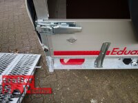 EDUARD 5022 -GD- Hochlader, Auffahrschienen & Winde, Bordwände 30cm -3500kg- Lfh: 63cm -195/50R13 mit Hochplane SP-Line Schiebeplane links und rechts - vorne extra RUND - 3 Reihen Bretter / Mittelrunge