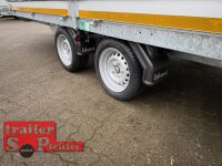 EDUARD 5022 -GD- Hochlader, Auffahrschienen & Winde, Bordwände 30cm -3500kg- Lfh: 63cm -195/50R13 mit Hochplane SP-Line Schiebeplane links und rechts - vorne extra RUND - 3 Reihen Bretter / Mittelrunge