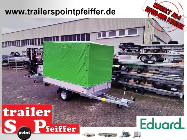 EDUARD 2314 -UE- Hochlader, Bordwände 30cm -0750kg- Lfh: 56cm -195/55R10 mit Hochplane SP-Line