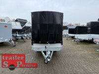 Aussteller / EDUARD 2615 -GE- Hochlader, Bordwände 30cm -1500kg- Lfh: 56cm -195/55R10 mit Hochplane SP-Line - Rollo - Rollfix - vorne EXTRA RUND - Runddach