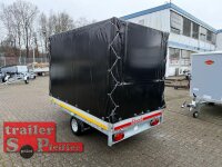 Aussteller / EDUARD 2615 -GE- Hochlader, Bordwände 30cm -1500kg- Lfh: 56cm -195/55R10 mit Hochplane SP-Line - Rollo - Rollfix - vorne EXTRA RUND - Runddach