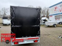 Aussteller / EDUARD 2615 -GE- Hochlader, Bordwände 30cm -1500kg- Lfh: 56cm -195/55R10 mit Hochplane SP-Line - Rollo - Rollfix - vorne EXTRA RUND - Runddach