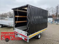 Aussteller / EDUARD 2615 -GE- Hochlader, Bordwände 30cm -1500kg- Lfh: 56cm -195/55R10 mit Hochplane SP-Line - Rollo - Rollfix - vorne EXTRA RUND - Runddach