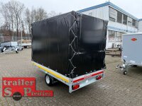 EDUARD 2615 -GE- Hochlader, Bordwände 30cm -1500kg- Lfh: 56cm -195/55R10 mit Hochplane SP-Line - Rollo - Rollfix - vorne EXTRA RUND - Runddach