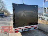 EDUARD 3520 -GD- Hochlader, Auffahrschienen, Bordwände 30cm -2700kg- Lfh: 56cm -195/55R10 mit Hochplane SP-Line