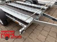 martz GP3 Premium für bis zu 3 Motorräder - kippbarer Motorrad - Anhänger - 750 kg - 3 Standschienen - 100 KM/H - Siebdruckboden