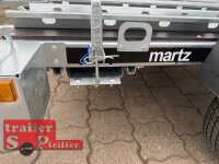 martz GP3 Premium für bis zu 3 Motorräder - kippbarer Motorrad - Anhänger - 750 kg - 3 Standschienen - 100 KM/H - Siebdruckboden