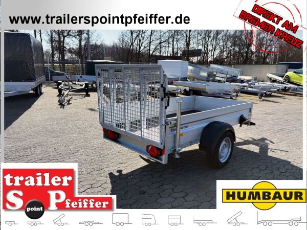 HUMBAUR HA 132513  ÜFW ALU 1300 kg gebremst 251 x 131  klappbare Überfahrwand - Heckstützen
