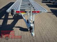 Lorries PL30-5021 - 3000 kg kippbarer leichter Autotransporter mit ALU Standschienen und Rampen