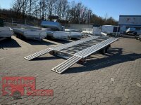 Lorries PL30-5021 - 3000 kg kippbarer leichter Autotransporter mit ALU Standschienen und Rampen