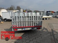 GEBRAUCHT - EDUARD 4020 -GD- Hochlader, kippbar, Auffahrklappe, Bordwände 30cm -3500kg- E-Pumpe - Lfh: 63cm -195/50R13 aus 09.2022