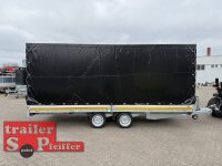 EDUARD 5020 -GD- Hochlader, Bordwände 30cm -2700kg- Lfh: 63cm -195/50R13 mit Hochplane EDITION Black Bill