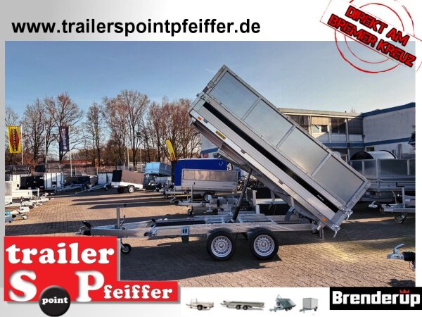 ABVERKAUF I  Brenderup TT 5325ATB 3500 kg  3-SEITEN-KIPPER  Elektro Pumpe - ALU Rampen - Staukiste - 100 KM/H - Stützen