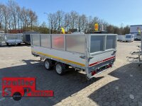 EDUARD 4018 -GD- 3 Seitenkipper, Auffahrschienen, Bordwände 30cm -3500kg- E & H-Pumpe - Lfh: 66cm -195/50R13 mit mit SE-KA Kastenaufsatz 60 cm