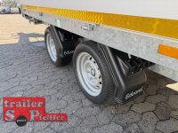 EDUARD 4018 -GD- 3 Seitenkipper, Auffahrschienen, Bordwände 30cm -3500kg- E & H-Pumpe - Lfh: 66cm -195/50R13 mit mit SE-KA Kastenaufsatz 60 cm