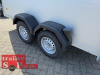 Böckmann KT-PB-AL 3015/27 M F ALU Kofferanhänger mit Polyesterbug - Tür-/Rampekombination - Seitentür
