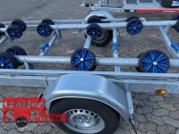 EINZELSTÜCK I Vlemmix  C Trailer - Bootstrailer 1800 kg 6,3m Rahmen  - FLEXROLL System + klappbare Rücklichter LED