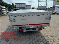 EDUARD 3318 -GD- 3 Seitenkipper, Auffahrschienen, Bordwände 30cm -3500kg- E & H-Pumpe - Lfh: 63cm -195/50R13 mit 3318 - AufsatzBordwände pendelbar - 30cm hoch + Flachplane + Bluetoothwächter #1