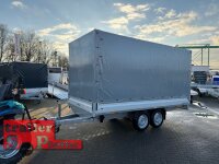 HUMBAUR HT 204118 Hochlader ALU 2000 kg gebremst - 410 x 185 mit Hochplane SP-Line
