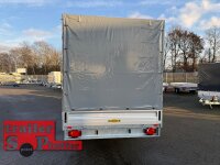 HUMBAUR HT 204118 Hochlader ALU 2000 kg gebremst - 410 x 185 mit Hochplane SP-Line