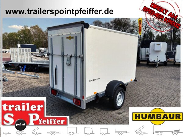 HUMBAUR HK 132513-15P FlexZurr - Kofferanhänger 1300 KG  mit Überfahrwand - 100 KM/H