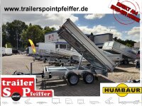 HUMBAUR HTK 3000.27 I 314 x 175 I 2700 KG I Dreiseitenkipper mit E-Pumpe - Rampenschacht