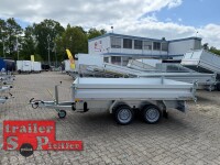 HUMBAUR HTK 3000.27 I 314 x 175 I 2700 KG I Dreiseitenkipper mit E-Pumpe - Rampenschacht