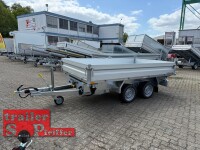 HUMBAUR HTK 3000.27 I 314 x 175 I 2700 KG I Dreiseitenkipper mit E-Pumpe - Rampenschacht
