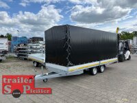 EDUARD 5020 -GD- Hochlader, Auffahrschienen, Bordwände 30cm -2700kg- Lfh: 63cm -195/50R13 mit Hochplane STN 200