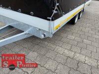 EDUARD 5020 -GD- Hochlader, Auffahrschienen, Bordwände 30cm -2700kg- Lfh: 63cm -195/50R13 mit Hochplane STN 200