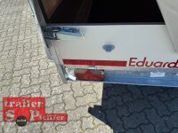 EDUARD 2615 -GE- Hochlader, Bordwände 30cm -1500kg- Lfh: 63cm -195/50R13  mit Hochplane GRAU