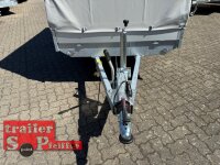 EDUARD 2615 -GE- Hochlader, Bordwände 30cm -1500kg- Lfh: 63cm -195/50R13  mit Hochplane GRAU