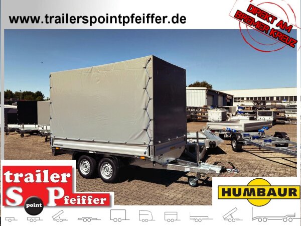 HUMBAUR HT 203116 Hochlader ALU 2000 kg - 310 x 165 mit Hochplane SP-Line