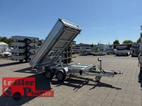 HUMBAUR HTK 3500.31 PROSTEEL I 314 x 175 I 3500 KG I Dreiseitenkipper mit E-Pumpe - Rampenschacht mit Fuhrmann Stahl Bordwand