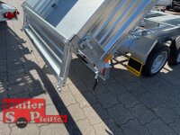 HUMBAUR HTK 3500.31 PROSTEEL I 314 x 175 I 3500 KG I Dreiseitenkipper mit E-Pumpe - Rampenschacht mit Fuhrmann Stahl Bordwand