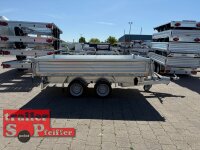 HUMBAUR HTK 3500.31 PROSTEEL I 314 x 175 I 3500 KG I Dreiseitenkipper mit E-Pumpe - Rampenschacht mit Fuhrmann Stahl Bordwand